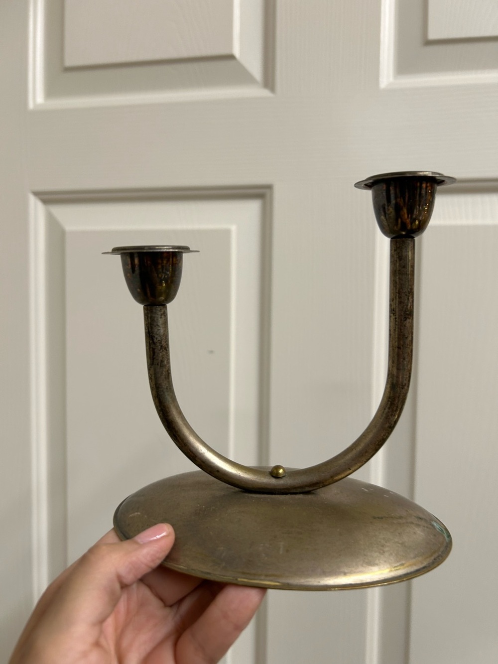 Antique-Style Double Candle Holder - Decor
